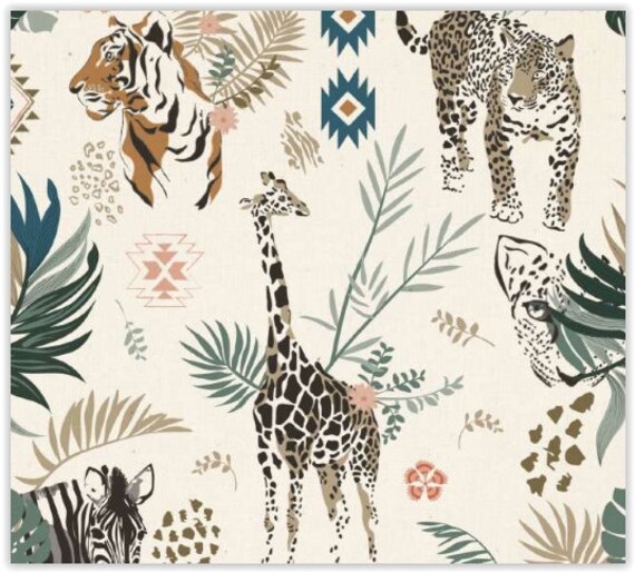 Giraffe Jersey Zebra Meterware Panel Giraffen Stoff Jersey Jersey - Main Image