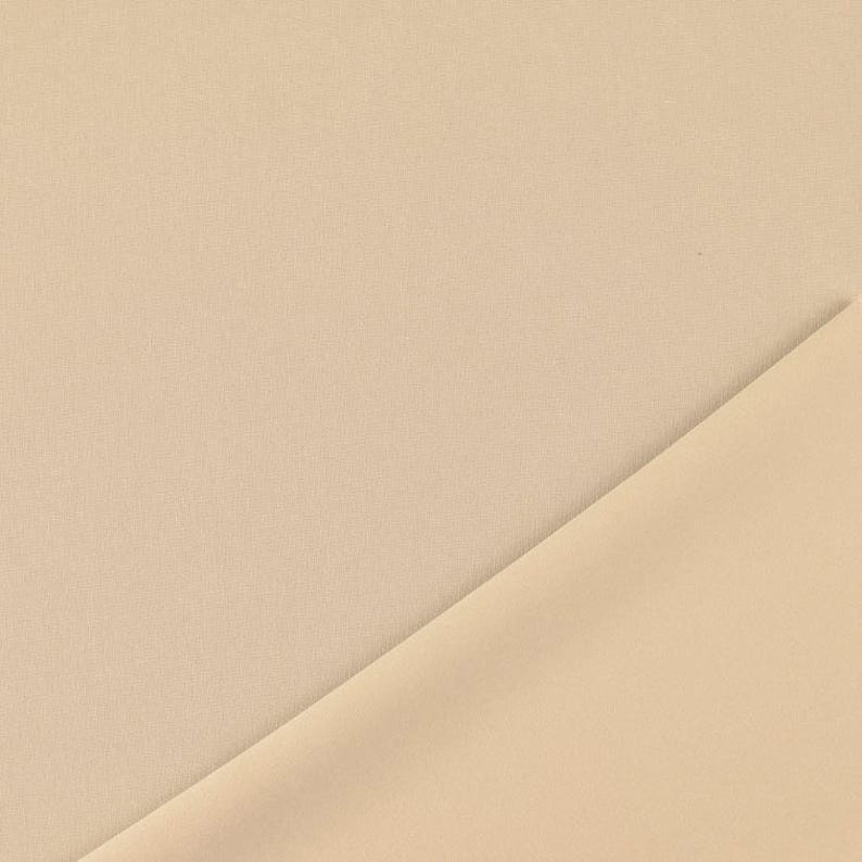 Scuba jersey fabric sold by the meter, soft flowing jersey fabric, viscose jersey plain, elastic scuba fabric stretchable *From 50 cm 052 natur