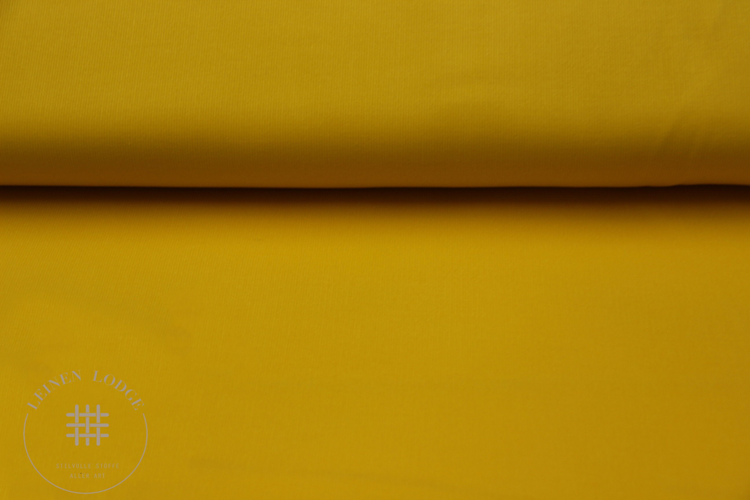 Romanit Jersey – Sold by the meter fabric Ökotex firm, Punta di Roma,  curry Uni *** 50 cm x 152 cm ***