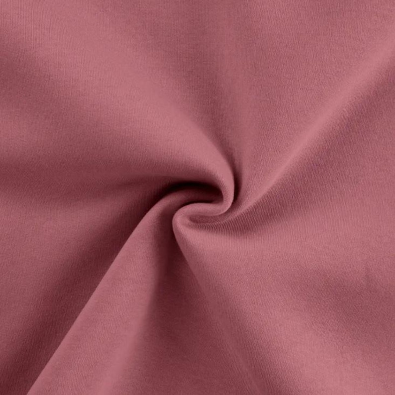 Winter sweatshirt fabric by the meter - melange sweatshirt fabric - cotton sweatshirt melange, Oeko-Tex Standard 100 certified - soft fabric for sweaters/hoodies *From 50 cm 013 altrosa