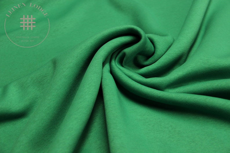 Sweat warm, cuddly, green-Uni 50 cm x VB image 1