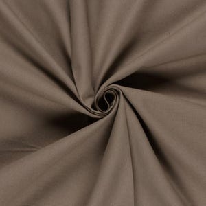 Canvas, sturdy fabric by the meter - tear-resistant bag fabric - heavy cotton fabric - plain cotton - traditional fabric - Panama - 50 x 150 cm 154 taupe