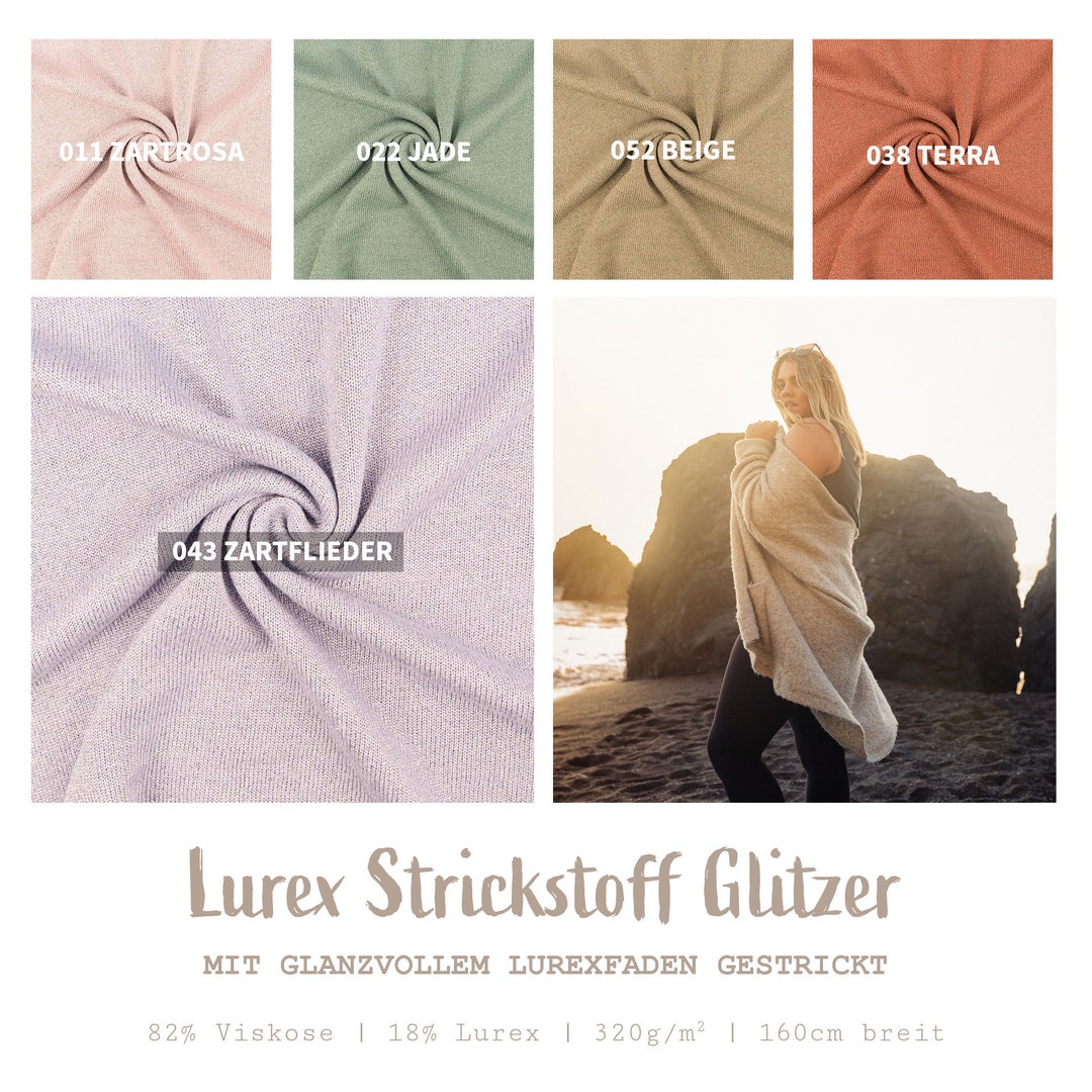 Produktbild von Lurexstoff Glitzerstoff Faschingsstoff Elastisch Glitzer Goldfarbig Schwarz 1,5m Breite | - Stoffe Meterwaren Nähzubehör Kaufen