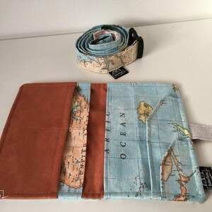 Decorative fabric by the meter world map - cotton blend Atlas - cotton/polyester - fabric for home decoration/tablecloth/curtain *** 50 cm x 140 cm*** image 7