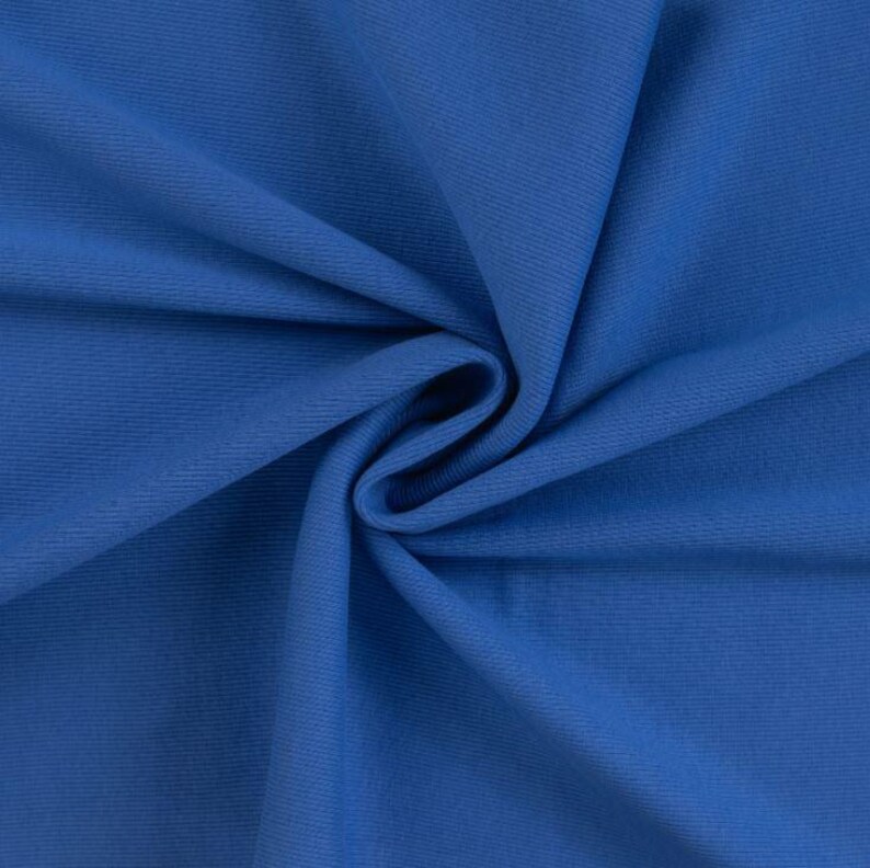 Tissu côtelé pour poignets, vendu au mètre, extra large - Tissu côtelé pour poignets, coloris uni - Tissu tubulaire pour poignets - Maille - Jersey côtelé *À partir de 25 cm x 95 cm 970 kornblau