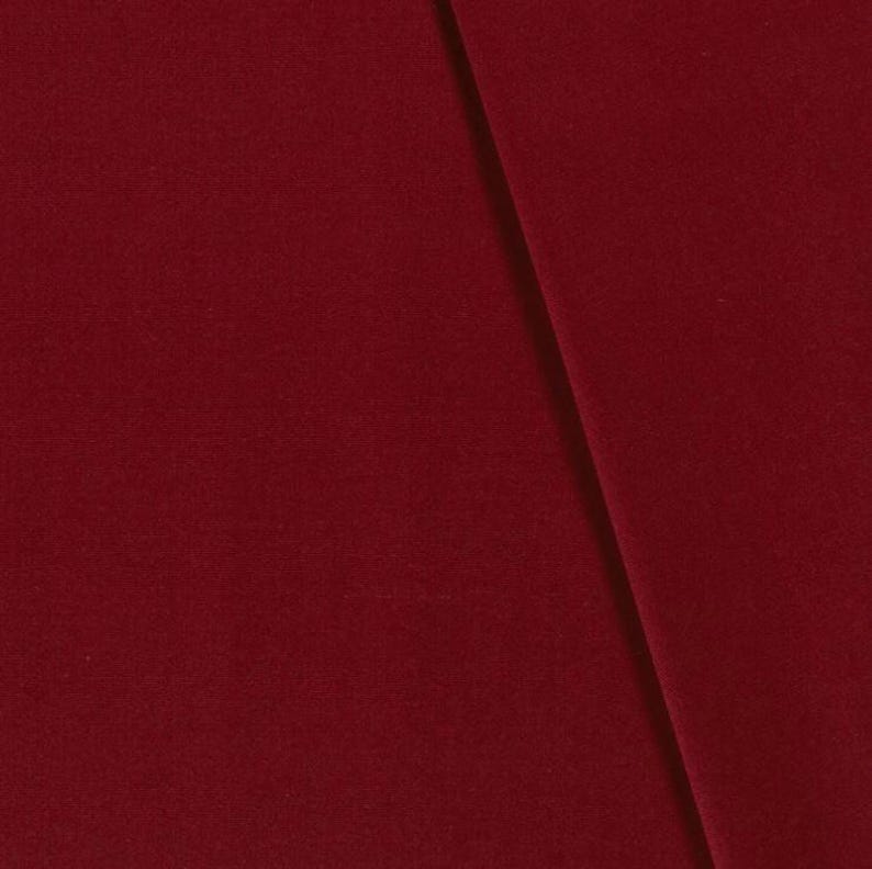 Canvas, sturdy fabric by the meter - tear-resistant bag fabric - heavy cotton fabric - plain cotton - traditional fabric - Panama - 50 x 150 cm 016 kirsche