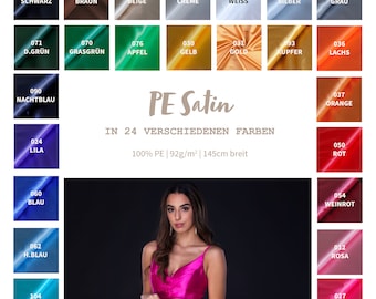 Satin Glossy - Lining - Glossy Decorative Fabric - Polyester Silk - Cheap Lining - Carnival Silk - 100% Polyester - 50 x 145 cm
