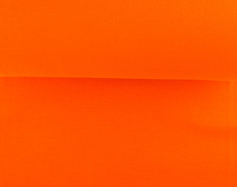 Bündchen Bündchenstoff Stoff Meterware 25 cm x 70 cm Öko-Tex ORANGE, Uni, Basic, Schlauchware Bild 1