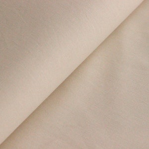 Cotton sold by the meter plain cotton fabric plain poplin flag cloth cretonne 50 cm x 148 cm Oeko-Tex 48 colors woven fabric 015 Creme