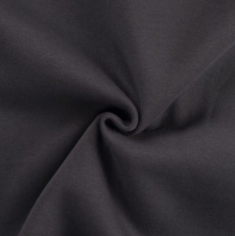 Winter sweatshirt fabric by the meter - melange sweatshirt fabric - cotton sweatshirt melange, Oeko-Tex Standard 100 certified - soft fabric for sweaters/hoodies *From 50 cm 068 anthrazit