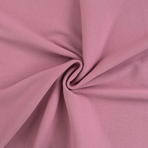 Tissu côtelé pour poignets, vendu au mètre, extra large - Tissu côtelé pour poignets, coloris uni - Tissu tubulaire pour poignets - Maille - Jersey côtelé *À partir de 25 cm x 95 cm 013 altrosa
