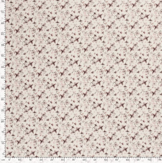 Musselin digital bedruckt Blumen Musselin Meterware Blüten