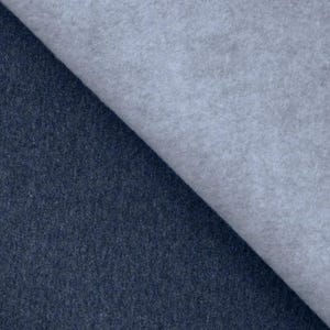 Winter sweatshirt fabric by the meter - melange sweatshirt fabric - cotton sweatshirt melange, Oeko-Tex Standard 100 certified - soft fabric for sweaters/hoodies *From 50 cm 907 dunkelblau mel.