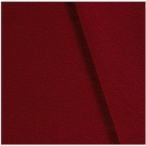 Walkloden Meterware uni - Walkstoff - Mantelstoff - Trachtenstoff - Wollwalk - Loden - 100% Schurwolle/Wolle *** 50 cm x 140 cm *** 015 d.rot