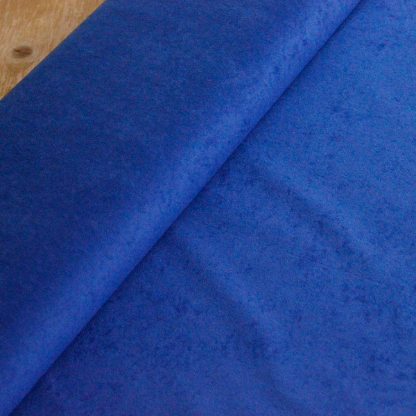 Suède Aloba imitation en daim - 100% polyester BLEU - Tissu parme *** 50 cm x 150 cm ***