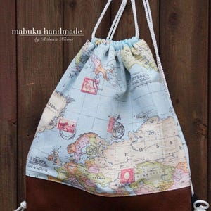 Decorative fabric by the meter world map - cotton blend Atlas - cotton/polyester - fabric for home decoration/tablecloth/curtain *** 50 cm x 140 cm*** image 4