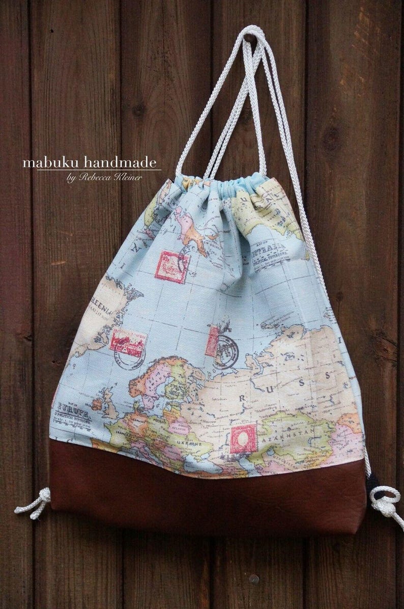 Decorative fabric by the meter world map - cotton blend Atlas - cotton/polyester - fabric for home decoration/tablecloth/curtain *** 50 cm x 140 cm*** image 4