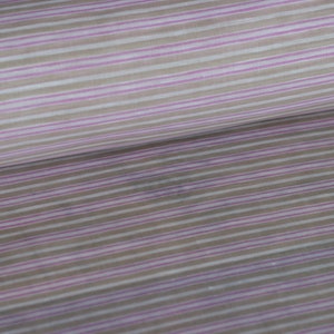 Linen satin striped fabric of the metre pink, white, beige 50 cm x 143 cm image 3