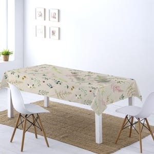 Tela decorativa, revestida e impresa - tela para mantel hidrófuga con hojas, tela de teflón por metro, diseño floral, tela para bolsos náuticos *Desde 50 cm imagen 6