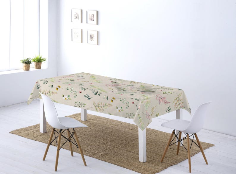 Tela decorativa, revestida e impresa - tela para mantel hidrófuga con hojas, tela de teflón por metro, diseño floral, tela para bolsos náuticos *Desde 50 cm imagen 6