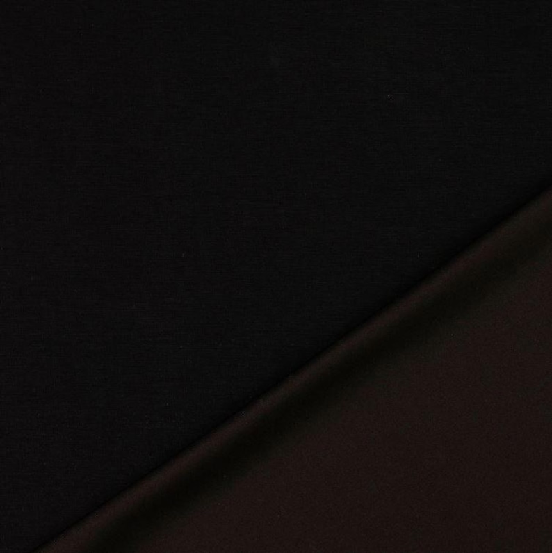Scuba jersey fabric sold by the meter, soft flowing jersey fabric, viscose jersey plain, elastic scuba fabric stretchable *From 50 cm 069 schwarz