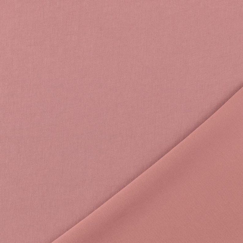 Scuba jersey fabric sold by the meter, soft flowing jersey fabric, viscose jersey plain, elastic scuba fabric stretchable *From 50 cm 014 altrosa