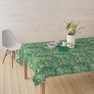 Tela decorativa, revestida e impresa - tela para mantel hidrófuga con hojas, tela de teflón por metro, diseño floral, tela para bolsos náuticos *Desde 50 cm imagen 10