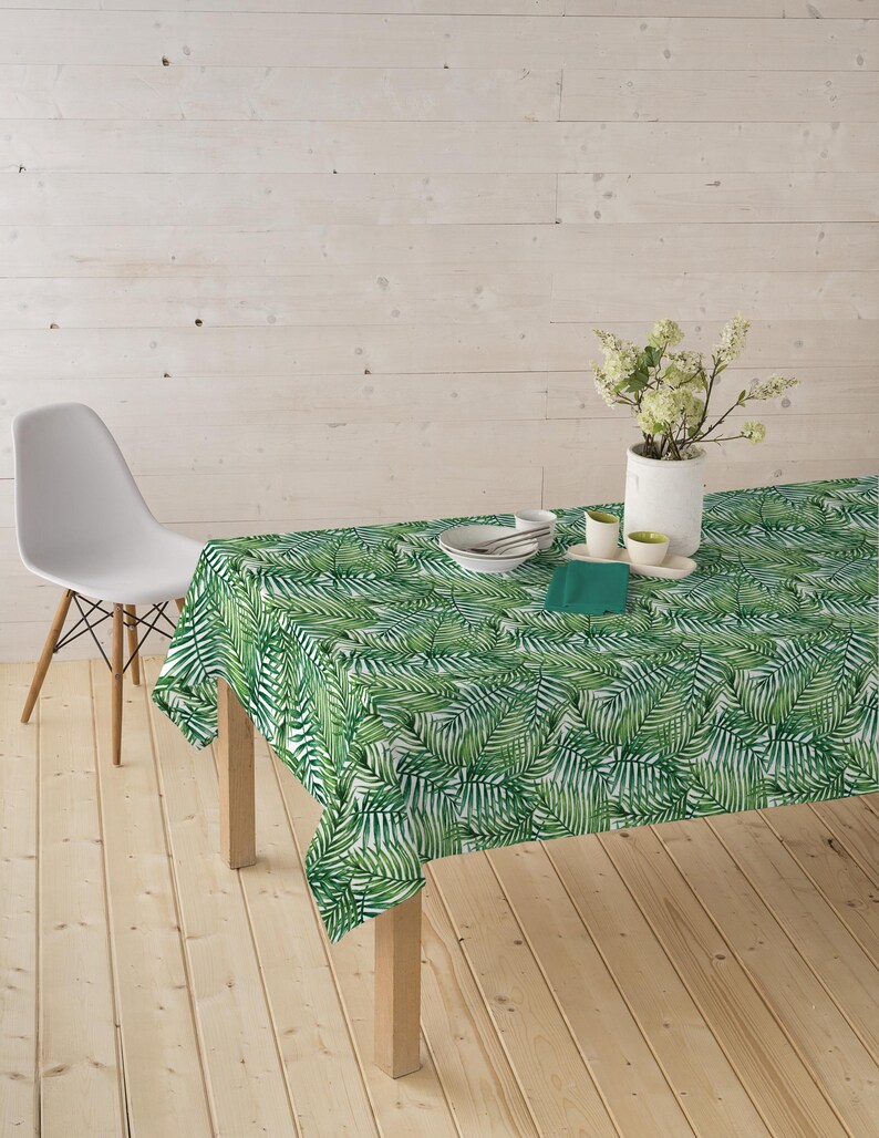 Tela decorativa, revestida e impresa - tela para mantel hidrófuga con hojas, tela de teflón por metro, diseño floral, tela para bolsos náuticos *Desde 50 cm imagen 10