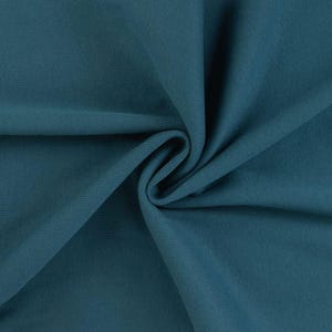 Tissu côtelé pour poignets, vendu au mètre, extra large - Tissu côtelé pour poignets, coloris uni - Tissu tubulaire pour poignets - Maille - Jersey côtelé *À partir de 25 cm x 95 cm 942 d.petrol