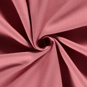 Canvas, sturdy fabric by the meter - tear-resistant bag fabric - heavy cotton fabric - plain cotton - traditional fabric - Panama - 50 x 150 cm 013 rose