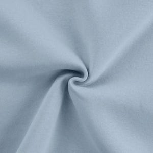 Winter sweatshirt fabric by the meter - melange sweatshirt fabric - cotton sweatshirt melange, Oeko-Tex Standard 100 certified - soft fabric for sweaters/hoodies *From 50 cm 002 hellblau