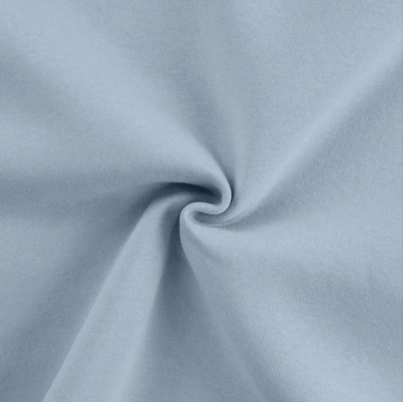 Winter sweatshirt fabric by the meter - melange sweatshirt fabric - cotton sweatshirt melange, Oeko-Tex Standard 100 certified - soft fabric for sweaters/hoodies *From 50 cm 002 hellblau
