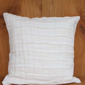 Decorative cushion white 42 x 42 cm image 1