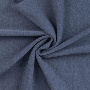 Tissu côtelé pour poignets, vendu au mètre, extra large - Tissu côtelé pour poignets, coloris uni - Tissu tubulaire pour poignets - Maille - Jersey côtelé *À partir de 25 cm x 95 cm 907 dunkelblau mel.