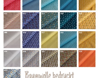 Baumwollstoff bedruckt - Blusenstoff - Dekostoff -  BW-Serie Popeline - Baumwolldruck - Baumwolle bedruckt - Webware - Öko-Tex 100 *ab 50cm
