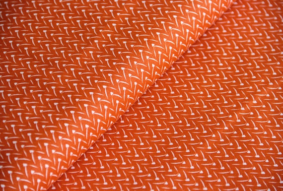 Baumwolle Druck Blusenstoff Dekostoff abstrakt auf orange