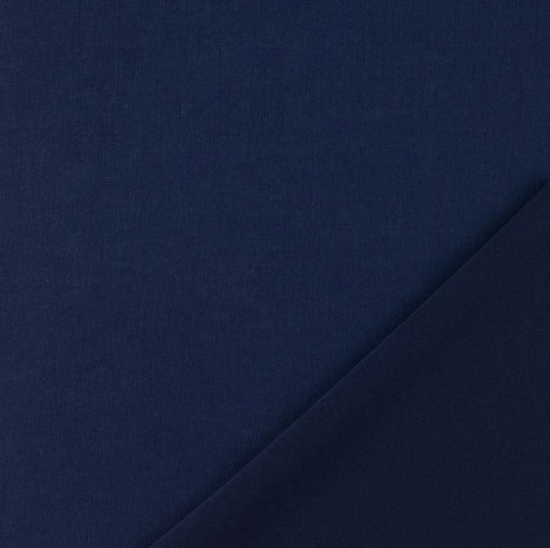 Scuba jersey fabric sold by the meter, soft flowing jersey fabric, viscose jersey plain, elastic scuba fabric stretchable *From 50 cm 008 marine