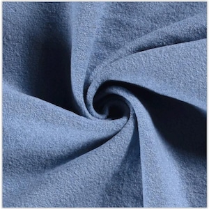 Walkloden Meterware uni - Walkstoff - Mantelstoff - Trachtenstoff - Wollwalk - Loden - 100% Schurwolle/Wolle *** 50 cm x 140 cm *** 002 babyblau
