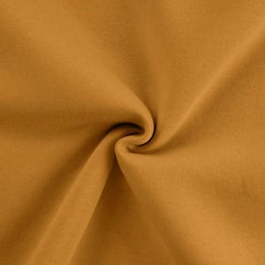 Winter sweatshirt fabric by the meter - melange sweatshirt fabric - cotton sweatshirt melange, Oeko-Tex Standard 100 certified - soft fabric for sweaters/hoodies *From 50 cm 033 ocker