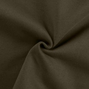 Winter sweatshirt fabric by the meter - melange sweatshirt fabric - cotton sweatshirt melange, Oeko-Tex Standard 100 certified - soft fabric for sweaters/hoodies *From 50 cm 027 khaki