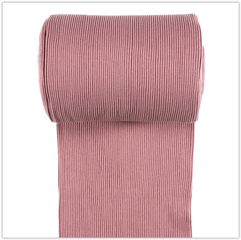 Grobstrick Bündchen Uni Meterware - Bündchen breit gerippt - Cordstoff im Schlauch - Bündchen einfarbig - *ab 25cm x 70cm Bild 4