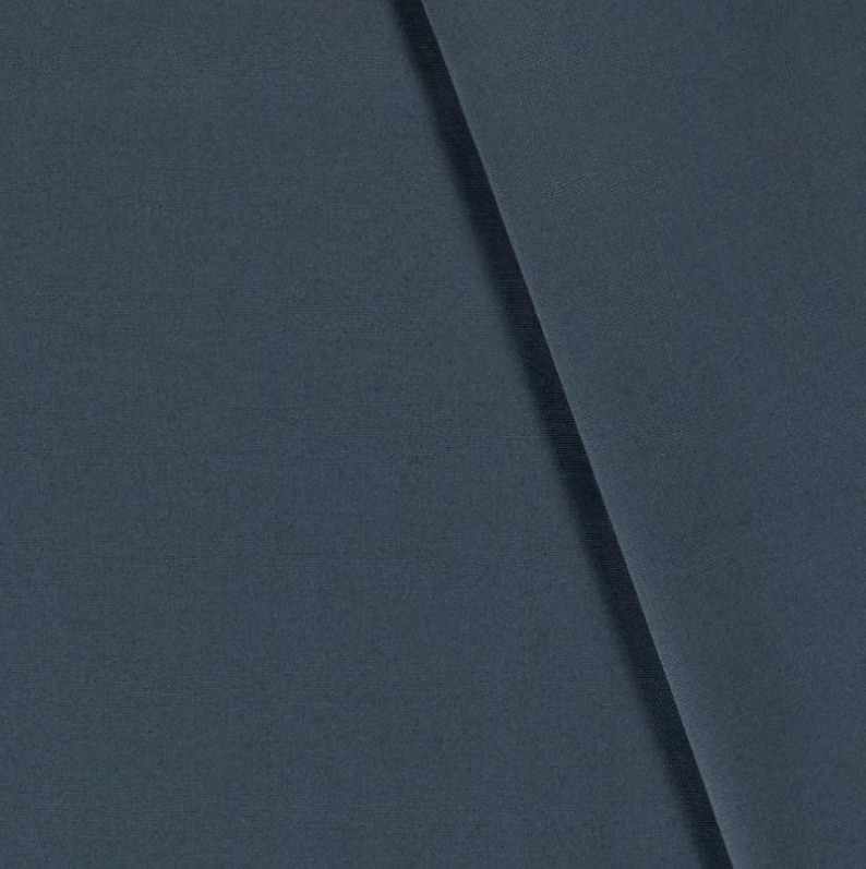 Canvas, sturdy fabric by the meter - tear-resistant bag fabric - heavy cotton fabric - plain cotton - traditional fabric - Panama - 50 x 150 cm 006 stahlblau