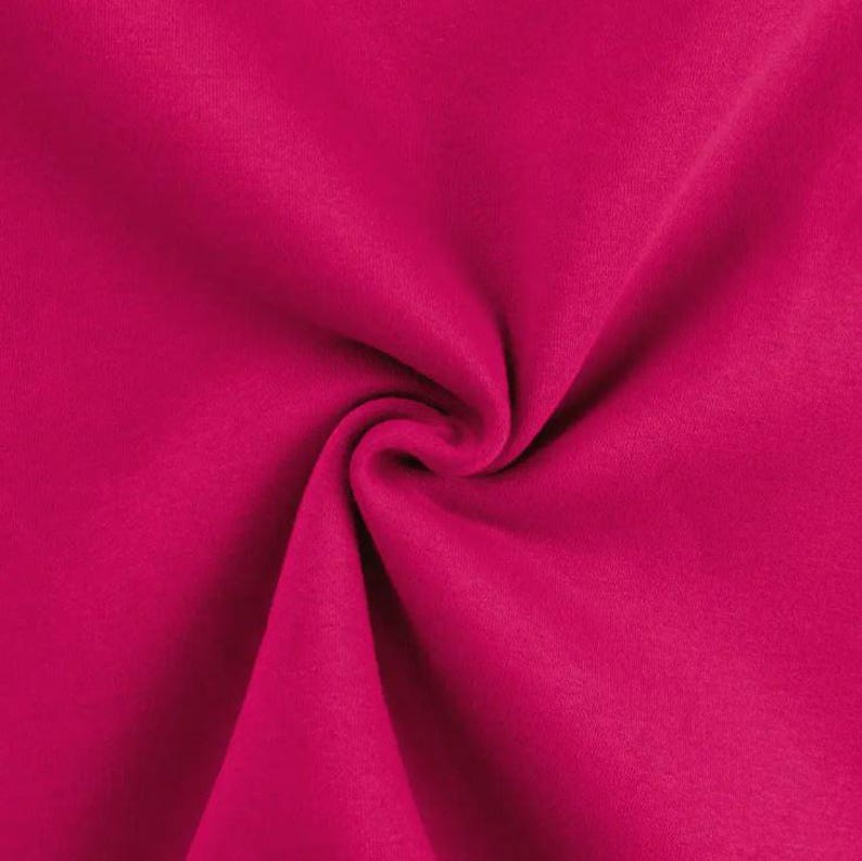 Winter sweatshirt fabric by the meter - melange sweatshirt fabric - cotton sweatshirt melange, Oeko-Tex Standard 100 certified - soft fabric for sweaters/hoodies *From 50 cm 017 pink