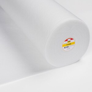 Strykbar smältbar fleece | Isolerad Thermolam-mellanlägg | Soyamix bomullsvävd mellanlägg - Freudenberg, Vlieseline *från 50 cm 24-H640 Volumenvlies