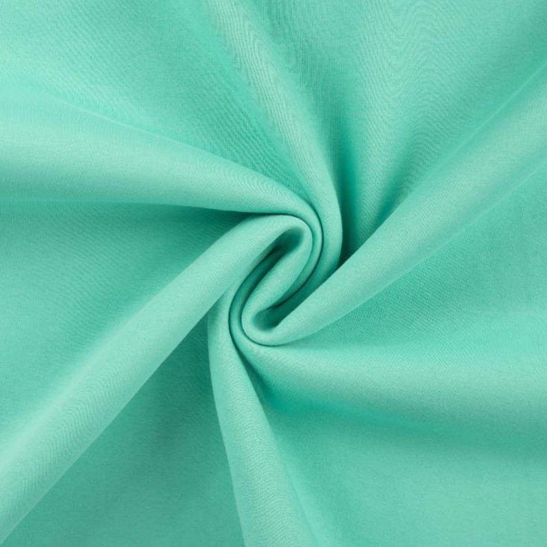 Winter sweatshirt fabric by the meter - melange sweatshirt fabric - cotton sweatshirt melange, Oeko-Tex Standard 100 certified - soft fabric for sweaters/hoodies *From 50 cm 230 türkis