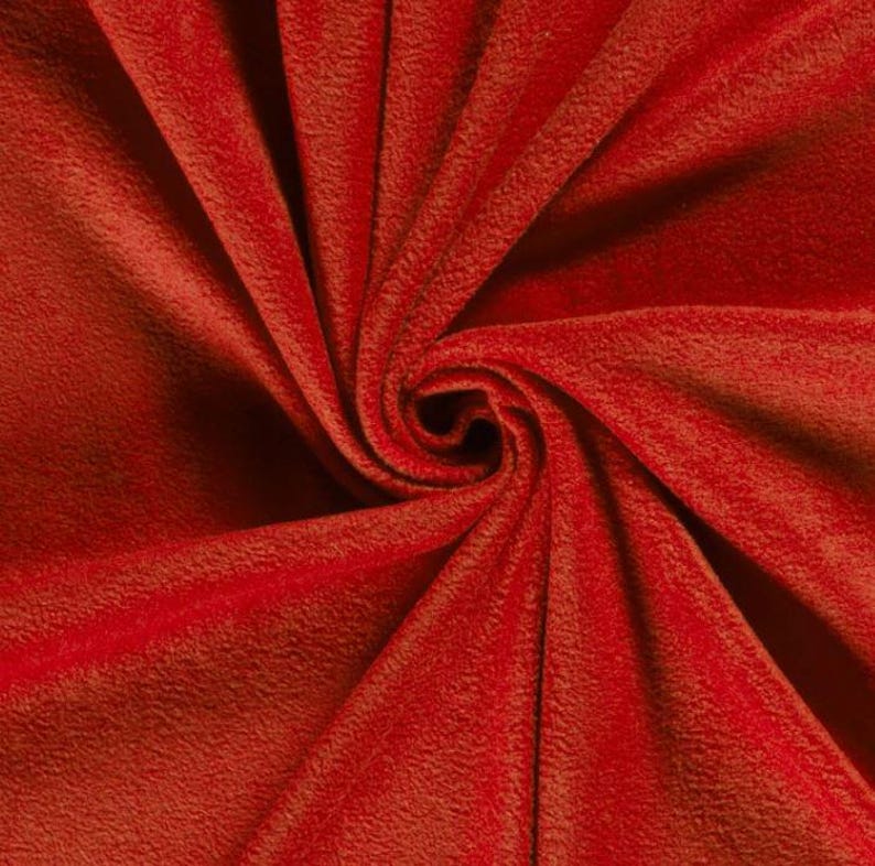 Polar fleece by the meter, anti-pilling - Soft/cuddly fleece fabric - Plain cuddly fleece - Polyester fleece - Winter fabric - 50 x 150 cm image 10