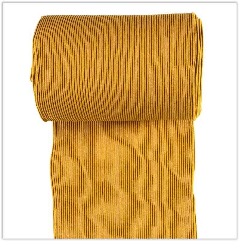 Grobstrick Bündchen Uni Meterware - Bündchen breit gerippt - Cordstoff im Schlauch - Bündchen einfarbig - *ab 25cm x 70cm Bild 9