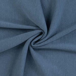 Tissu côtelé pour poignets, vendu au mètre, extra large - Tissu côtelé pour poignets, coloris uni - Tissu tubulaire pour poignets - Maille - Jersey côtelé *À partir de 25 cm x 95 cm 908 jeans mel.