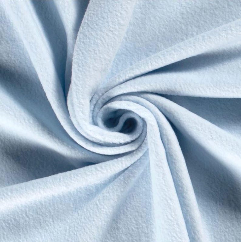 Polar fleece by the meter, anti-pilling - Soft/cuddly fleece fabric - Plain cuddly fleece - Polyester fleece - Winter fabric - 50 x 150 cm image 2