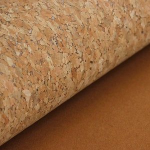 Cork fabric by the meter natural/rusty/brown - cork - cork leather - cork for sewing - Batel felt - felt - felt fabric - 60 cm x 139 cm (with repeat)